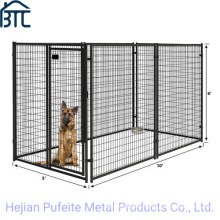 Heavy Duty 6′ X 5′ X 10′ Powder Coated Black Outdoor Dog Kennel.